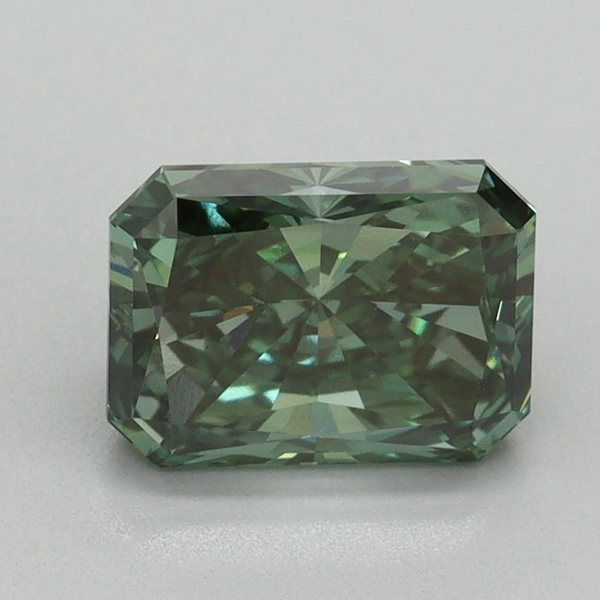 2.03 Ct. Fancy Vivid Green Radiant Lab Grown Diamond