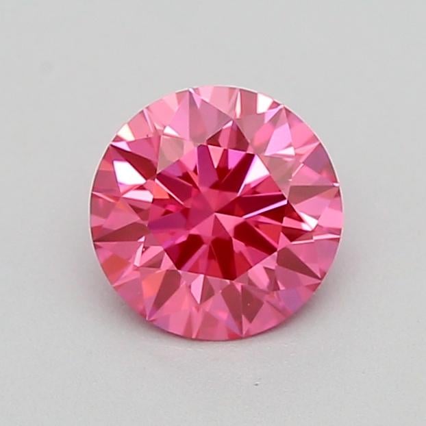 0.31 Ct. Fancy Vivid  Pink Round Lab Grown Diamond