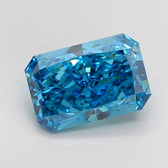 2.00 Ct. Fancy Vivid None Blue Radiant Lab Grown Diamond