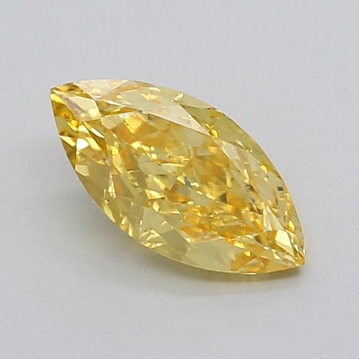 1.04 Ct. Fancy Vivid  Yellow Marquise Lab Grown Diamond