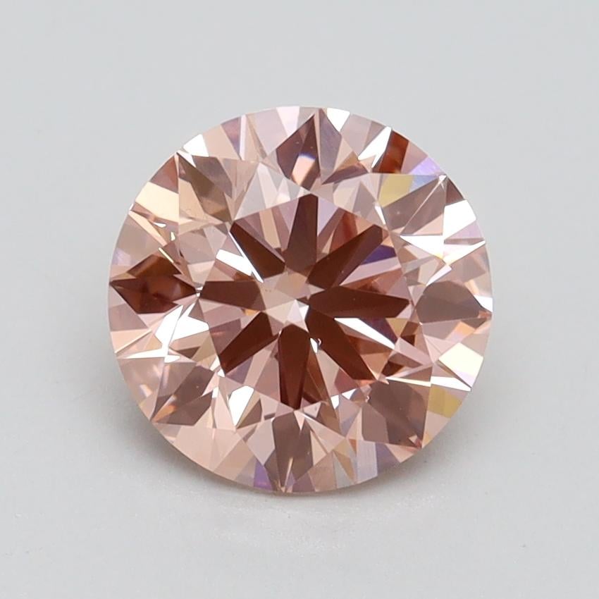 1.70 Ct. Fancy Intense Pink Round Lab Grown Diamond