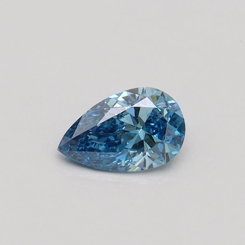 0.37 Ct. Fancy Vivid Blue Pear Lab Grown Diamond