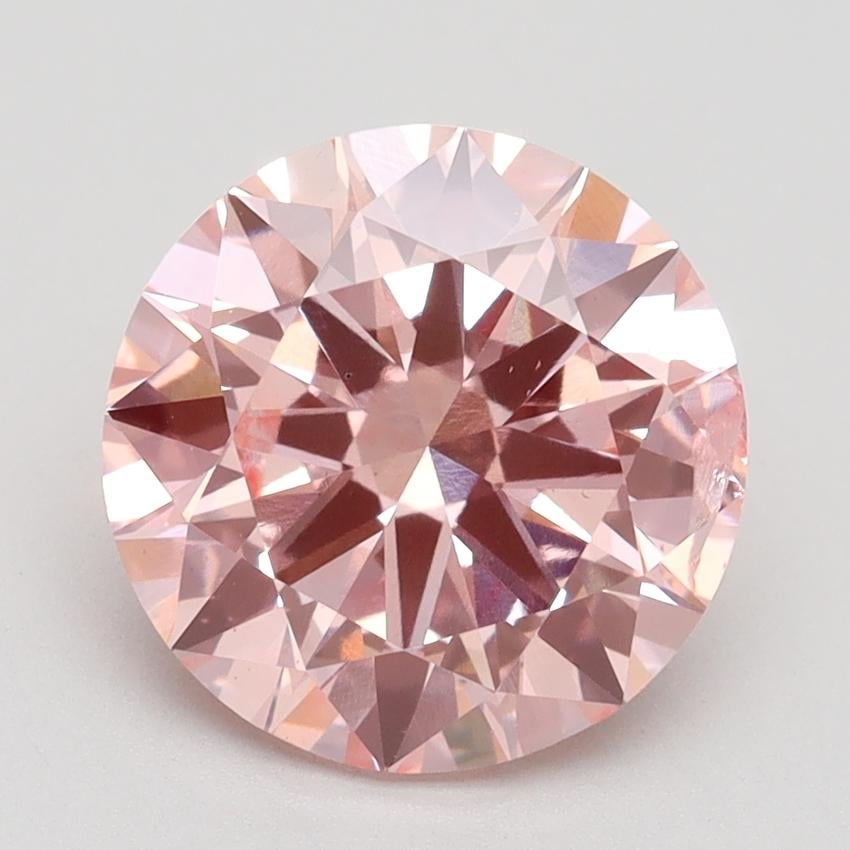 3.00 Ct. Fancy Intense Pink Round Lab Grown Diamond