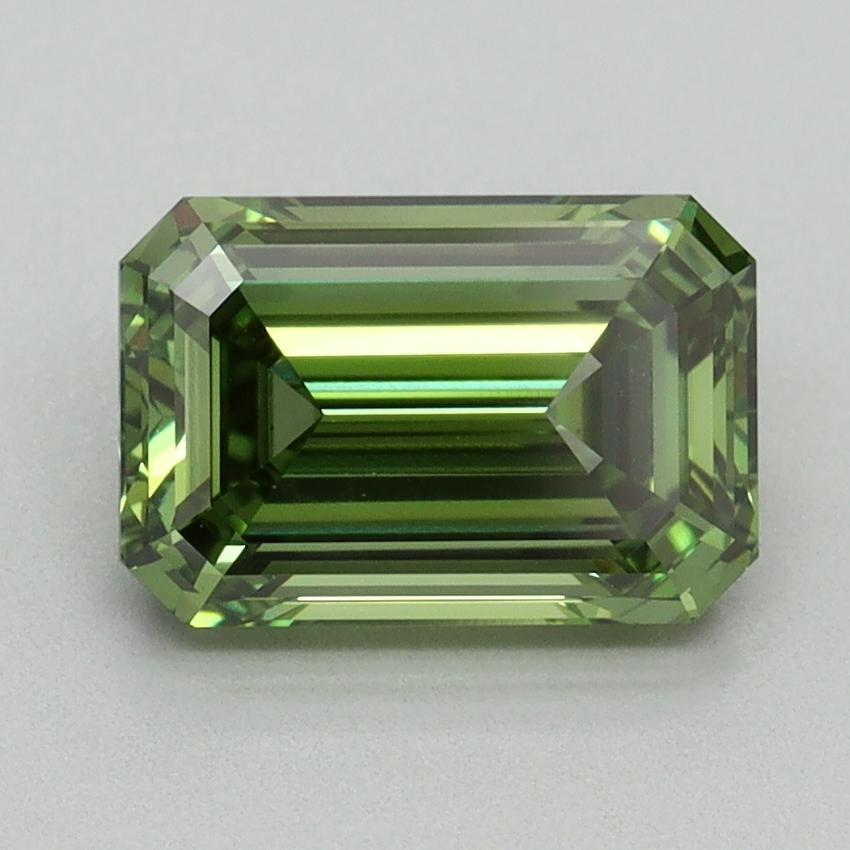2.03 Ct. Fancy Vivid Green Emerald Lab Grown Diamond