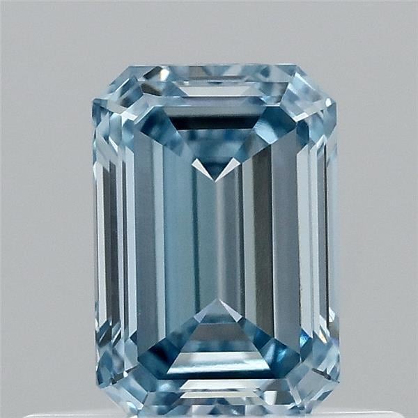 0.52 Ct. Fancy Intense  Blue Emerald Lab Grown Diamond