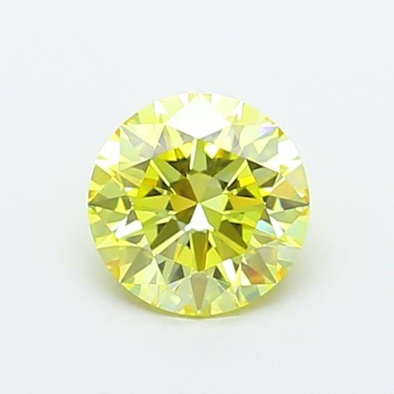 1.09 Ct. Fancy Intense Yellow Round Lab Grown Diamond