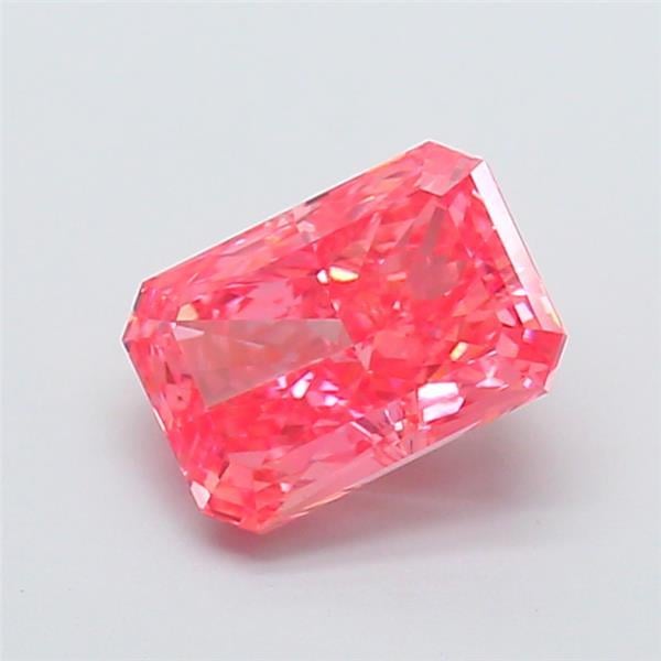 1.66 Ct. Fancy Vivid  Pink Radiant Lab Grown Diamond