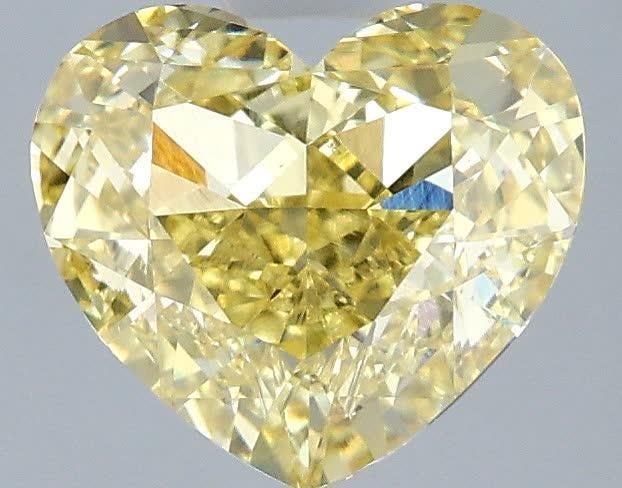 2.02 Ct. Fancy Intense Yellow Heart Lab Grown Diamond