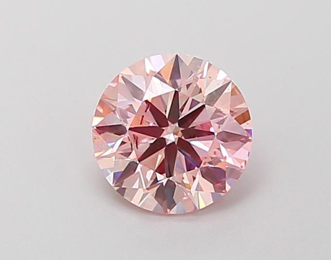 0.91 Ct. Fancy Intense  Pink Round Lab Grown Diamond