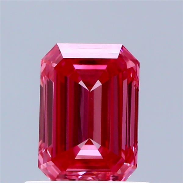 0.90 Ct. Fancy Vivid  Pink Emerald Lab Grown Diamond