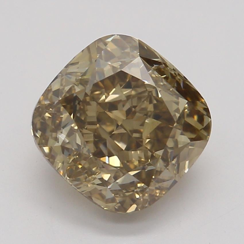 1.33 Ct. Fancy Dark Yellowish Brown Cushion Diamond