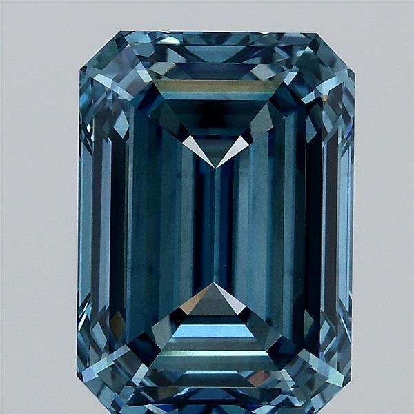 4.03 Ct. Fancy Vivid Blue Emerald Lab Grown Diamond