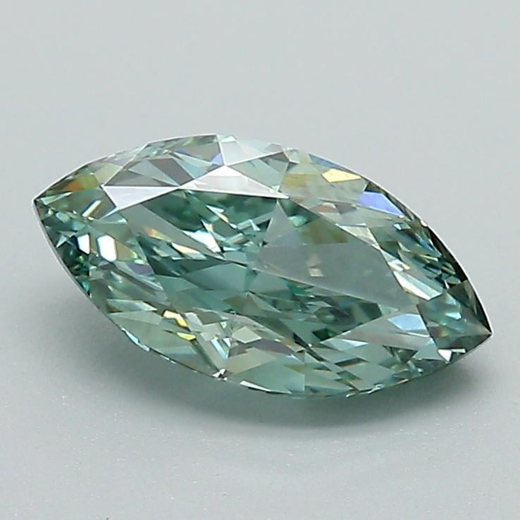 1.16 Ct. Fancy Vivid Green Marquise Lab Grown Diamond