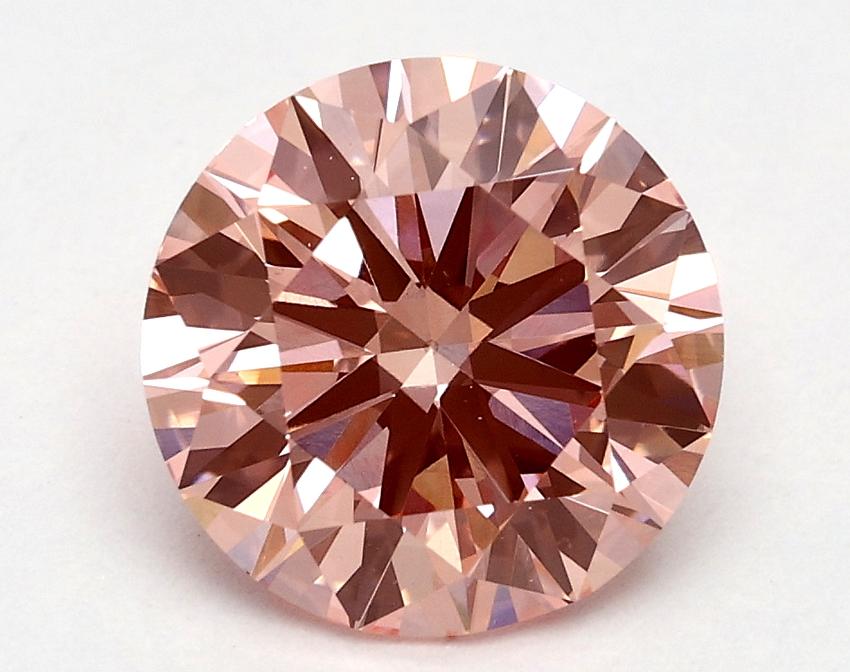 1.8 Ct. Fancy Vivid Pink Round Lab Grown Diamond
