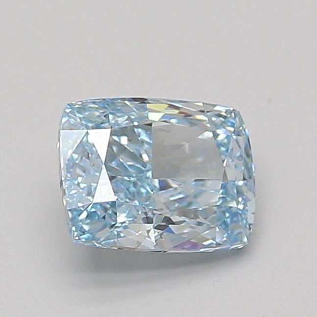 1.60 Ct. Fancy Vivid Blue Cushion Lab Grown Diamond