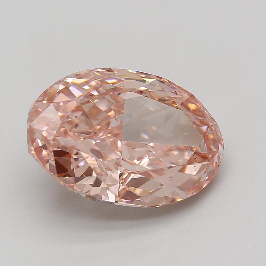 9.07 Ct. Fancy Vivid Pink Oval Lab Grown Diamond