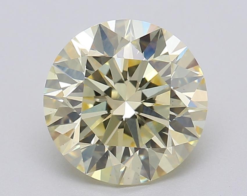 2.03 Ct. Fancy Light Yellow Round Lab Grown Diamond