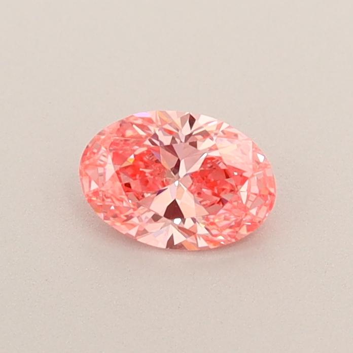 0.33 Ct. Fancy Vivid  Pink Oval Lab Grown Diamond