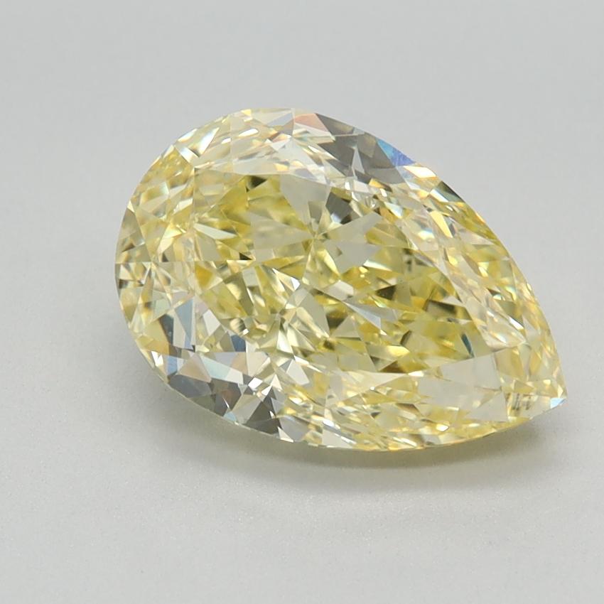 2.41 Ct. Fancy Intense Yellow Pear Lab Grown Diamond