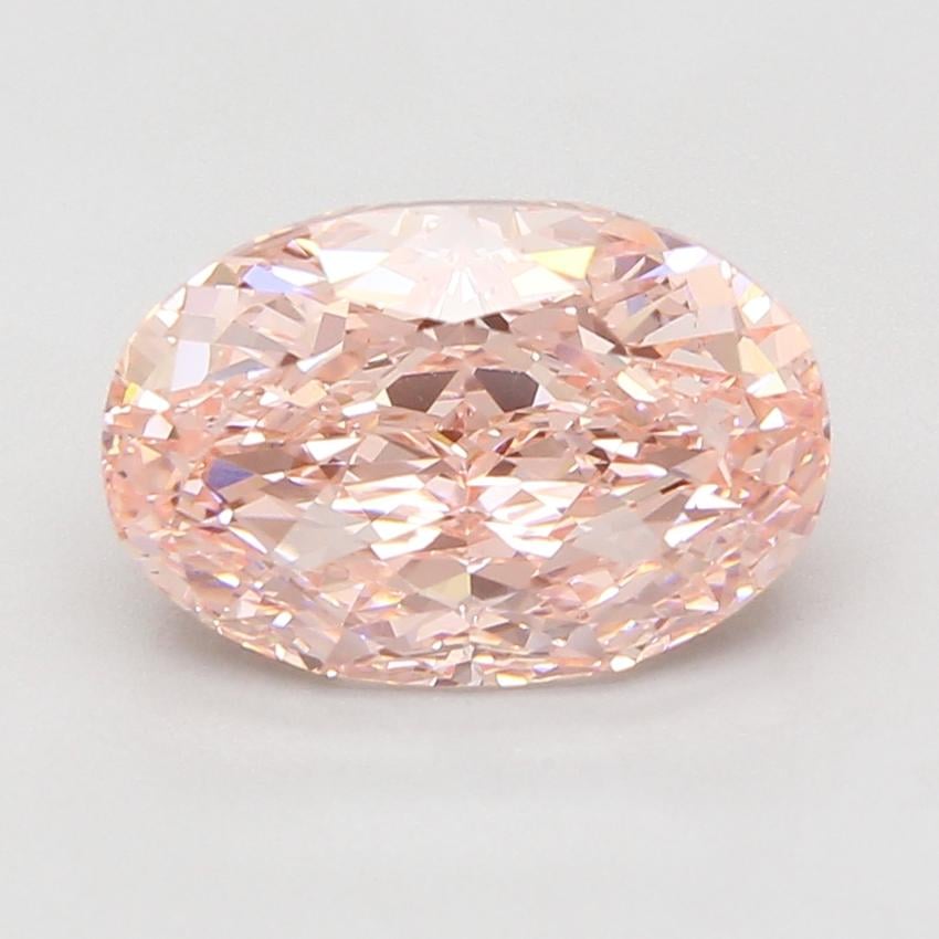 5.09 Ct. Fancy Vivid Pink Oval Lab Grown Diamond