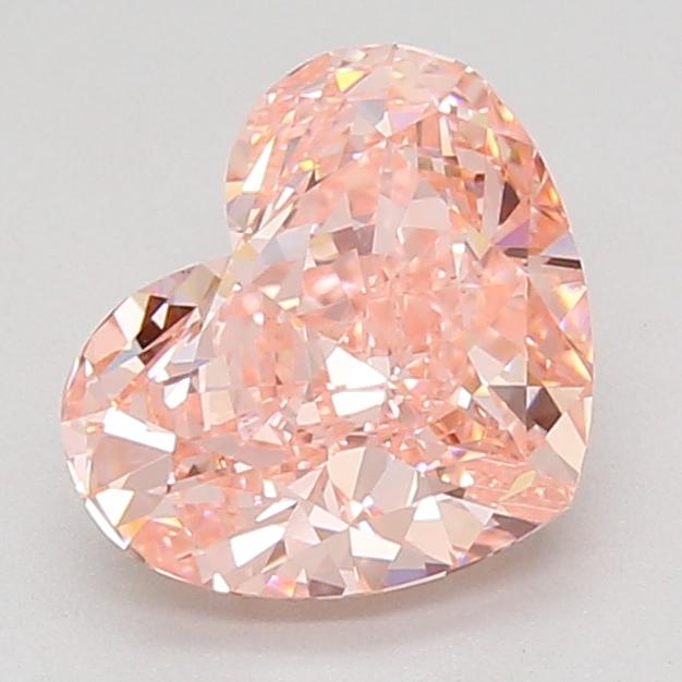 2.50 Ct. Fancy Vivid Pink Heart Lab Grown Diamond
