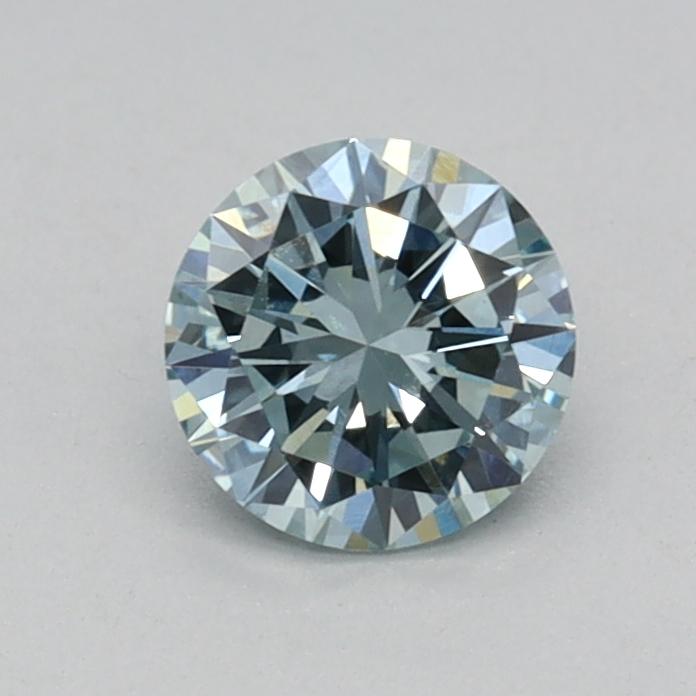 0.40 Ct. Fancy Intense Green Blue Round Lab Grown Diamond