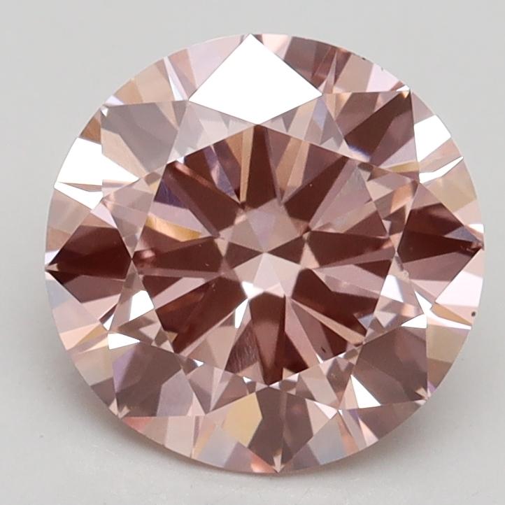 2.11 Ct. Fancy Intense Pink Round Lab Grown Diamond