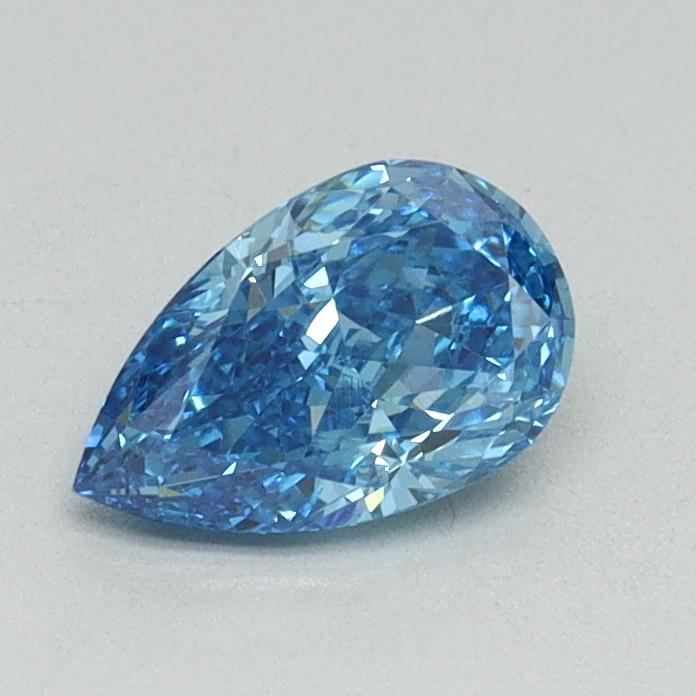 0.61 Ct. Fancy Vivid Blue Pear Lab Grown Diamond
