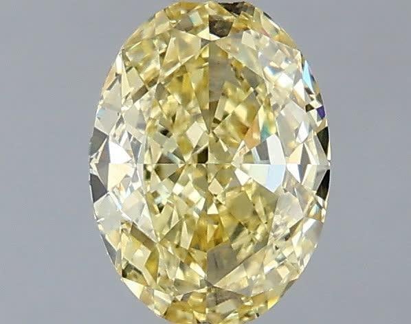1.01 Ct. Fancy Intense Yellow Oval Lab Grown Diamond