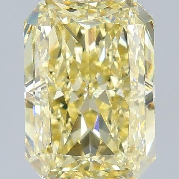 3.07 Ct. Fancy Intense  Yellow Radiant Lab Grown Diamond