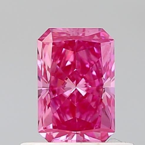 0.60 Ct. Fancy Vivid  Pink Radiant Lab Grown Diamond