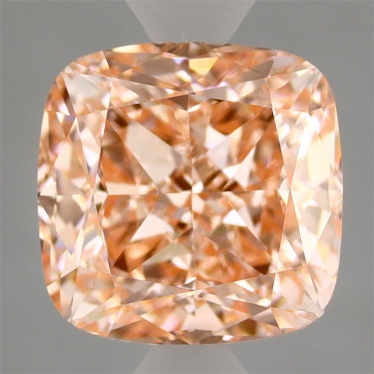 3.10 Ct. Fancy Vivid  Pink Cushion Lab Grown Diamond
