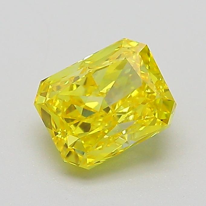 1.01 Ct. Fancy Vivid  Yellow Radiant Lab Grown Diamond