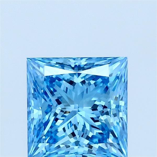 1.01 Ct. Fancy Vivid Blue Princess Lab Grown Diamond