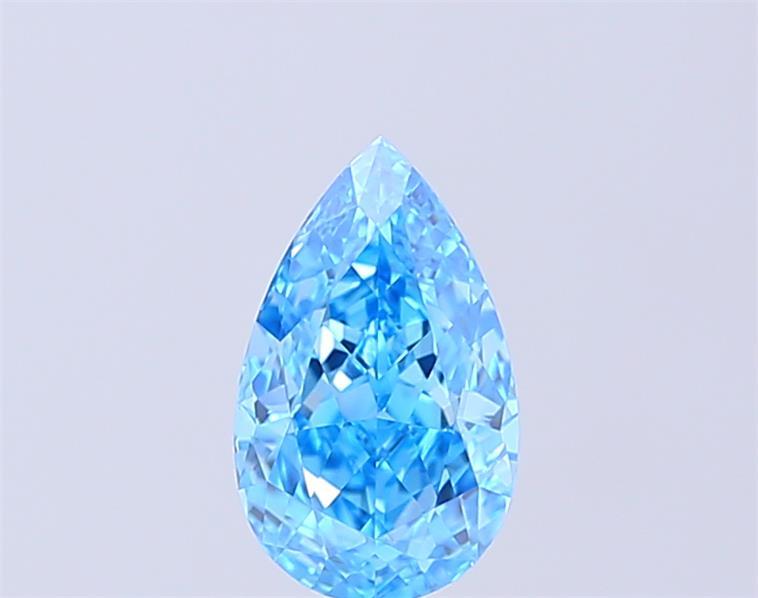 1.13 Ct. Fancy Vivid Blue Pear Lab Grown Diamond