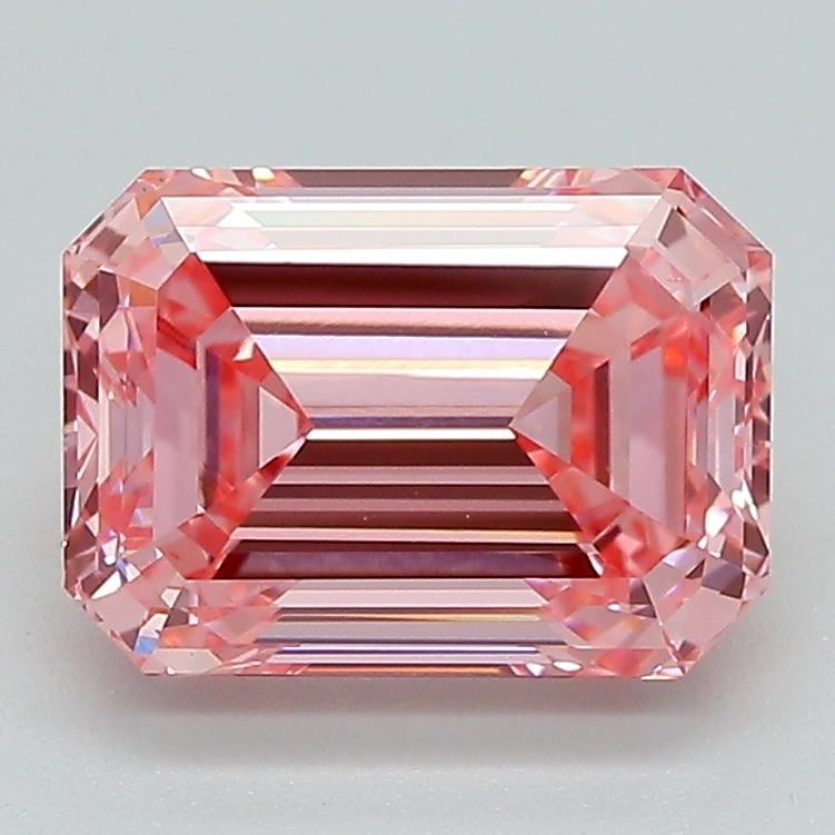 2.49 Ct. Fancy Intense Pink Emerald Lab Grown Diamond
