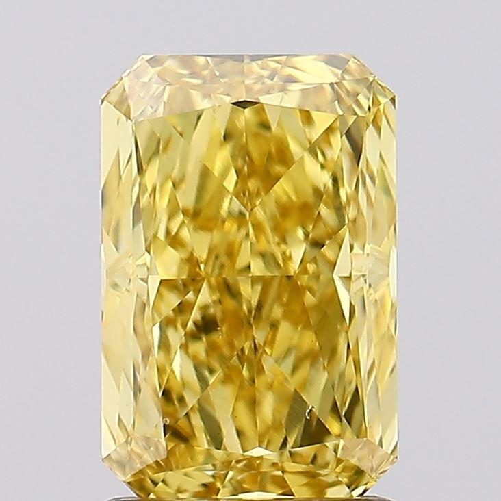 1.53 Ct. Fancy Vivid Yellow Radiant Lab Grown Diamond