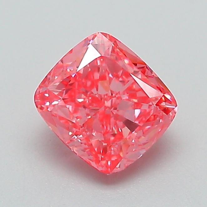 1.01 Ct. Fancy Vivid Pink Cushion Lab Grown Diamond