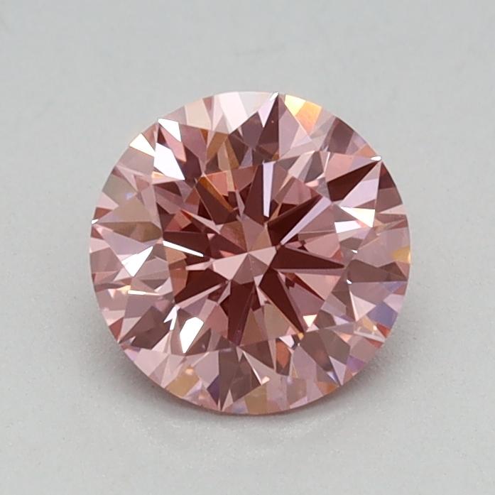 0.58 Ct. Fancy Intense Pink Round Lab Grown Diamond