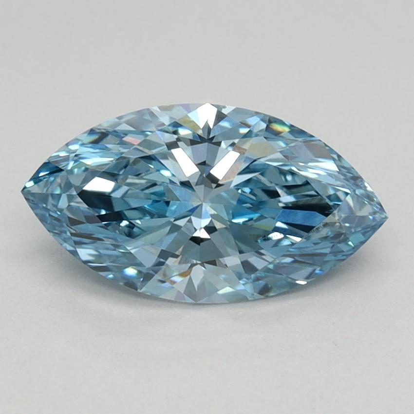 1.10 Ct. Fancy Vivid Blue Marquise Lab Grown Diamond