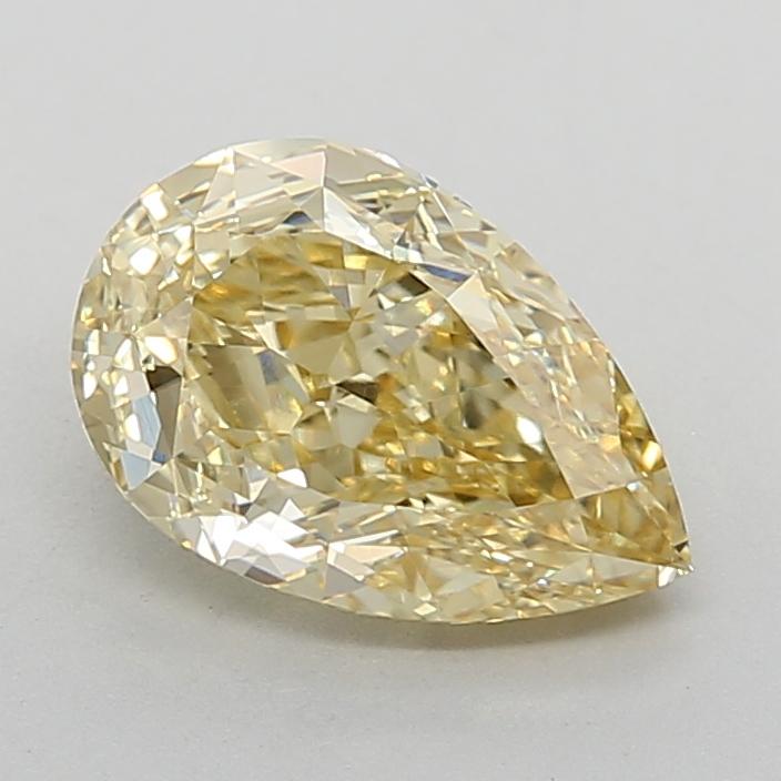 2.09 Ct. Fancy Intense Yellow Pear Lab Grown Diamond