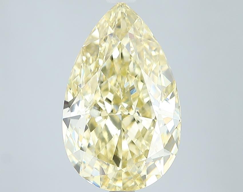 6.18 Ct. Fancy Intense Yellow Pear Lab Grown Diamond