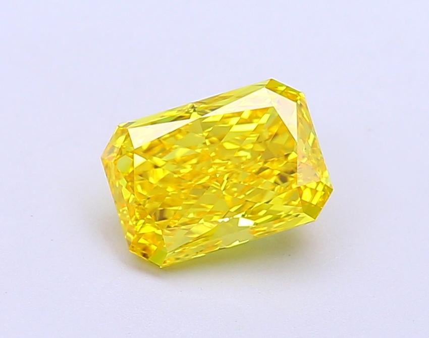 1.54 Ct. Fancy Vivid  Yellow Radiant Lab Grown Diamond