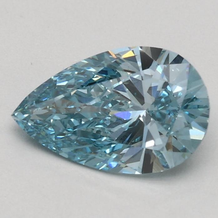 0.67 Ct. Fancy Vivid Blue Pear Lab Grown Diamond