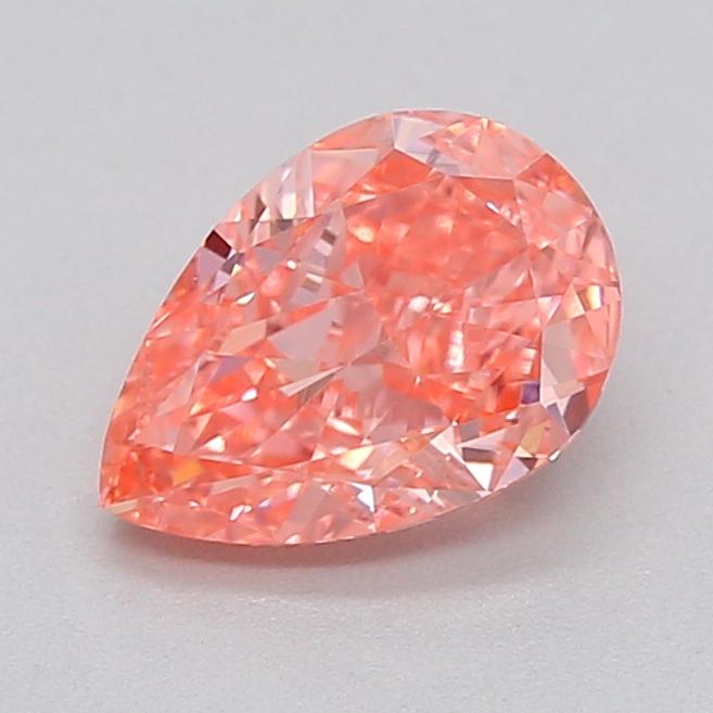 0.53 Ct. Fancy Vivid  Pink Pear Lab Grown Diamond