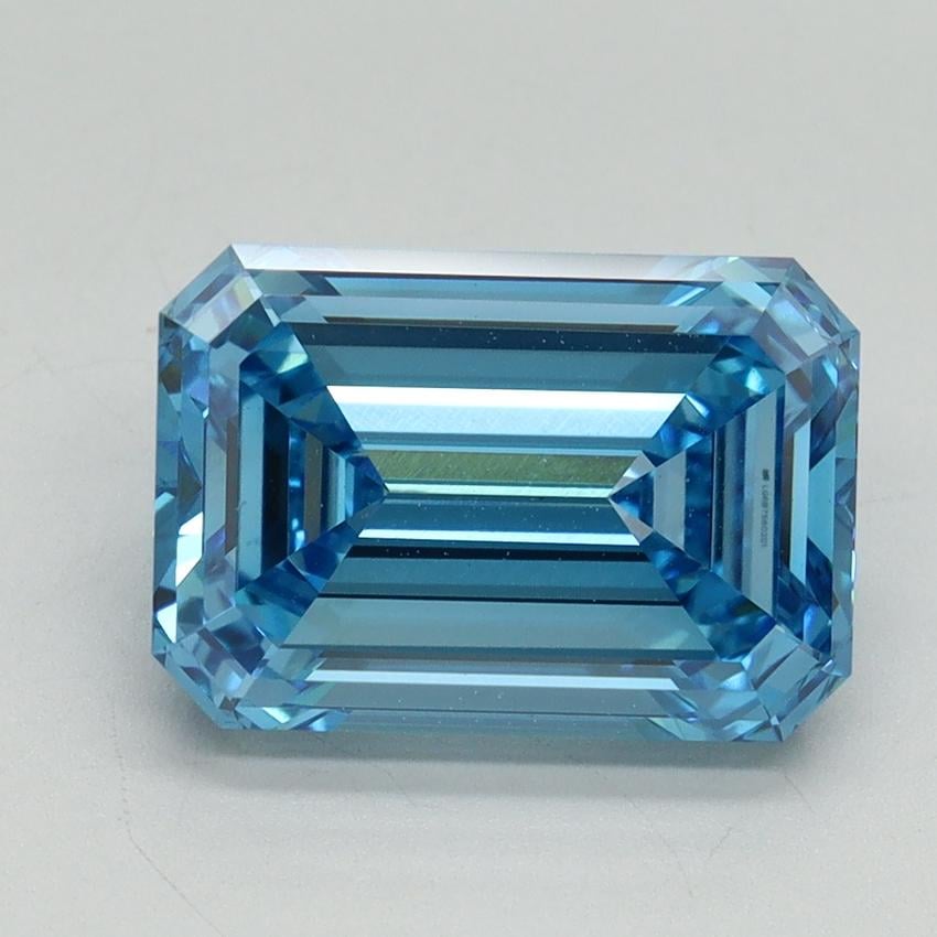 4.05 Ct. Fancy Vivid Blue Emerald Lab Grown Diamond