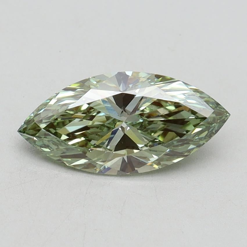1.00 Ct. Fancy Vivid Green Marquise Lab Grown Diamond