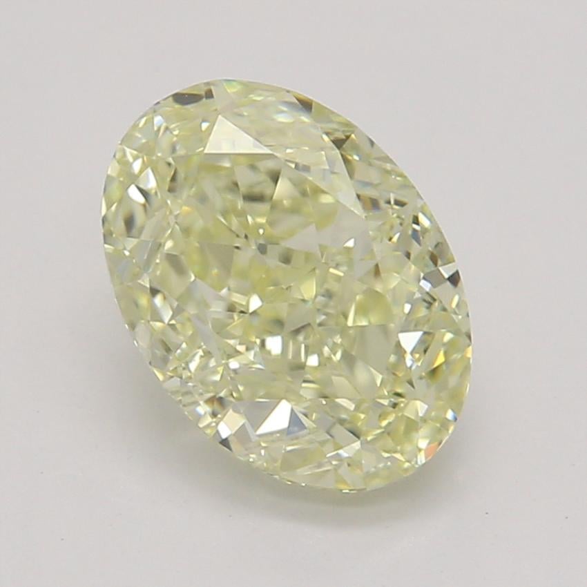 1.01 Ct. Fancy Light Yellow Oval Diamond