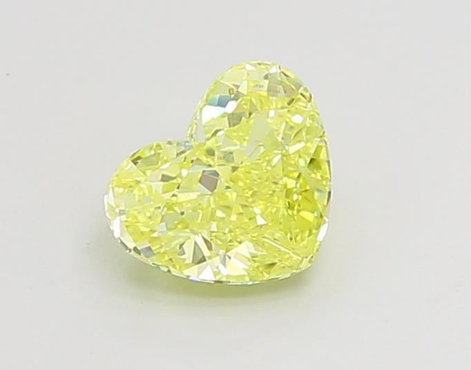 1.00 Ct. Fancy Vivid Yellow Heart Lab Grown Diamond