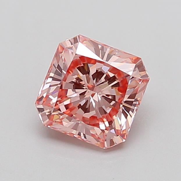 1.41 Ct. Fancy Intense  Pink Radiant Lab Grown Diamond